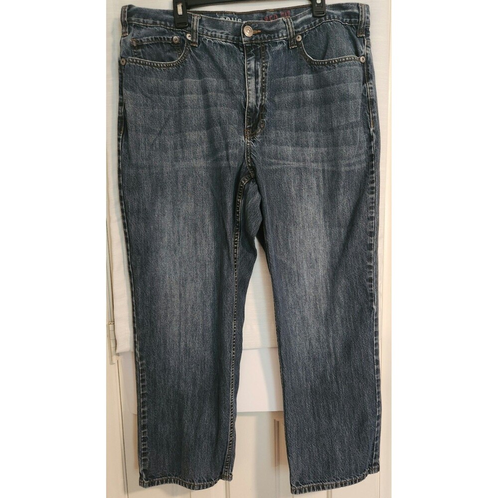 True Nation Jeans Mens 40x30 Blue Denim Pants Relaxed Fit Workwear